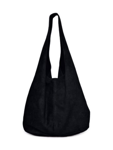 Anna Luchini Black Cowhide Leather Bag