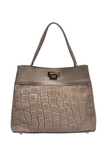 Anna Luchini Beige Calf Leather Bag