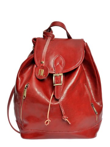 Anna Luchini Red Cowhide Leather Bag