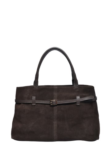 Roberta M Two-Tone Cowhide Leather Bag