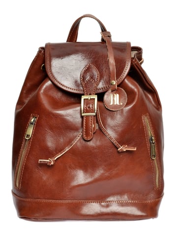Anna Luchini Chestnut Brown Cowhide Leather Bag