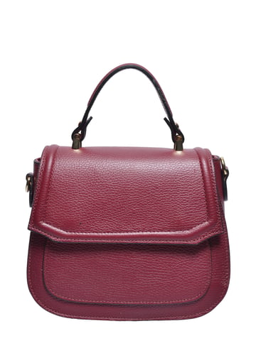 Isabella Rhea Burgundy Cowhide Leather Bag