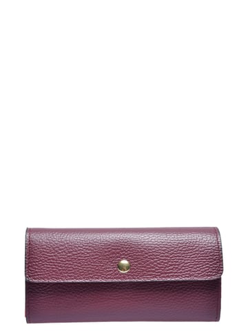 Isabella Rhea Burgundy Cowhide Leather Wallet