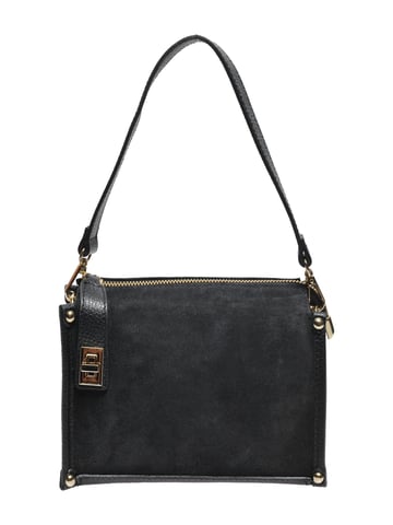 Anna Luchini Black Cowhide Leather Bag