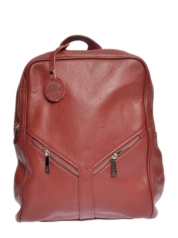 Roberta M Red Cowhide Leather Bag