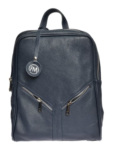 Roberta M BLUE Cow Leather Bag