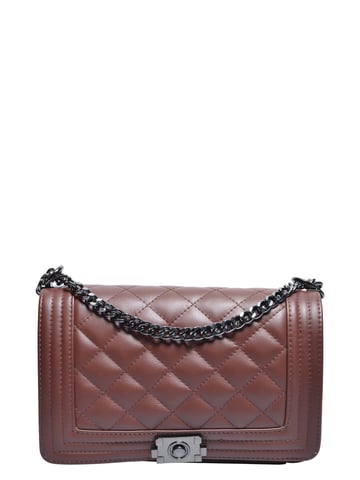 Anna Luchini Chestnut Brown Cowhide Leather Bag
