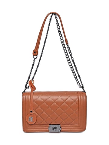 Anna Luchini Brown Cowhide Leather Bag