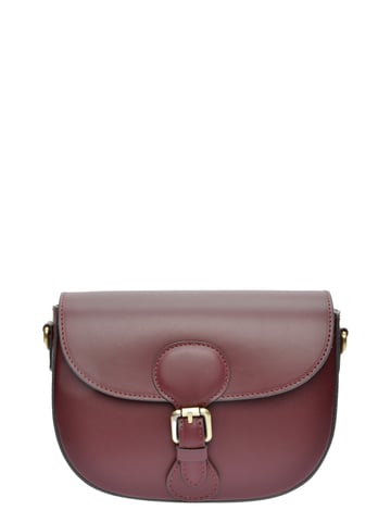 Isabella Rhea Wine-coloured Cowhide Leather Bag