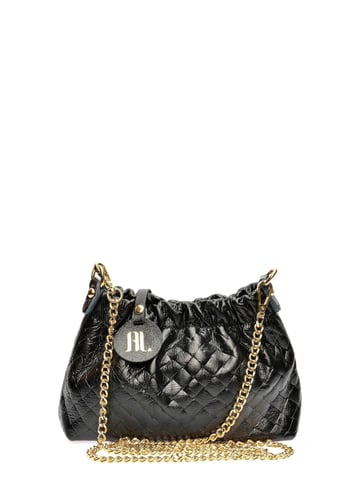 Anna Luchini Black Cowhide Leather Bag