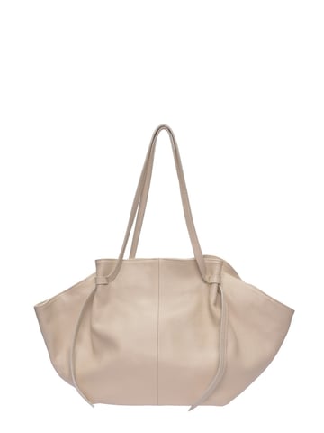 Roberta M Beige Cowhide Leather Bag
