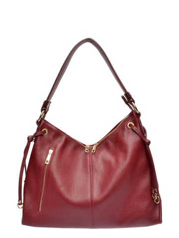 Isabella Rhea Wine-Coloured Cowhide Leather Bag
