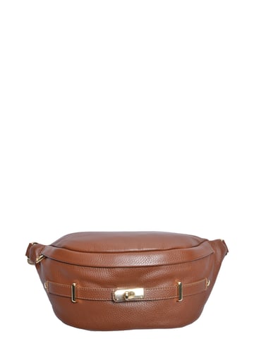 Anna Luchini Chestnut Cowhide Leather Bag