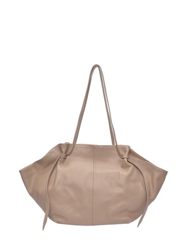 Roberta M Beige Cowhide Leather Bag