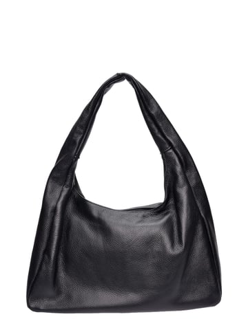 Roberta M Black Cowhide Leather Bag