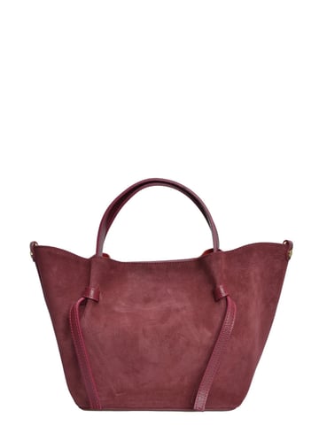 Isabella Rhea Burgundy Cowhide Leather Bag