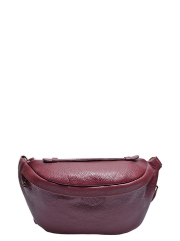 Roberta M Burgundy Cow Leather Belt Bag