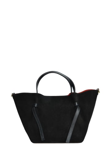 Isabella Rhea Black Cowhide Leather Bag