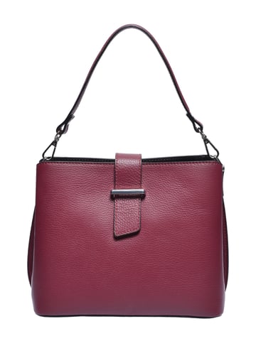 Isabella Rhea Burgundy Cowhide Leather Bag