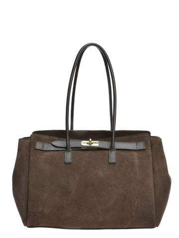 Isabella Rhea Chestnut Brown Cowhide Leather Bag
