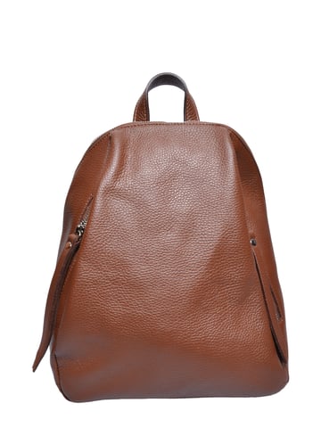 Anna Luchini Chestnut Brown Cowhide Leather Bag