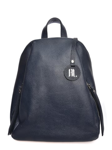 Anna Luchini Blue Cowhide Leather Bag