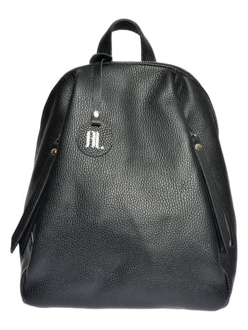 Anna Luchini Black Cowhide Leather Bag