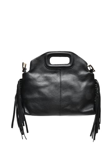 Anna Luchini Black Cowhide Leather Bag