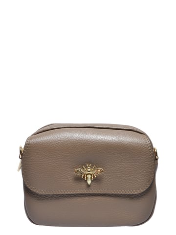 Roberta M Beige Cowhide Leather Bag