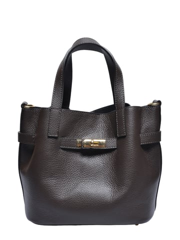 Isabella Rhea Two-Tone Cowhide Leather Bag