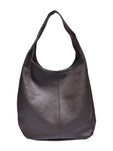 Anna Luchini Chestnut Brown Cowhide Leather Bag