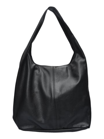 Anna Luchini Black Cowhide Leather Bag