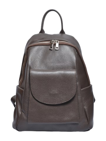 Anna Luchini Chestnut Brown Cowhide Leather Bag