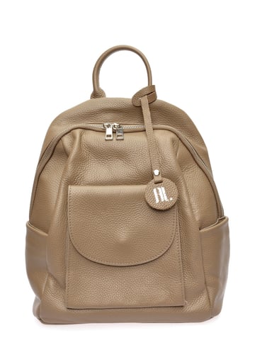 Anna Luchini Beige Cowhide Leather Bag