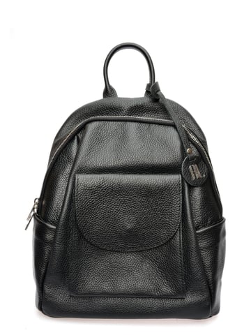 Anna Luchini Black Cowhide Leather Bag