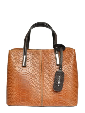 Roberta M Brown Cowhide Leather Bag