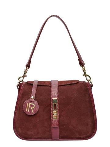Isabella Rhea Burgundy Cowhide Leather Bag