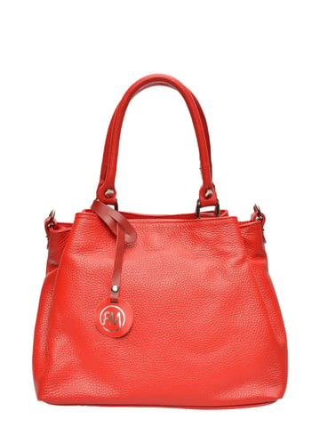 Roberta M Red Cowhide Leather Bag