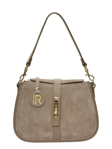 Isabella Rhea Beige Cowhide Leather Bag