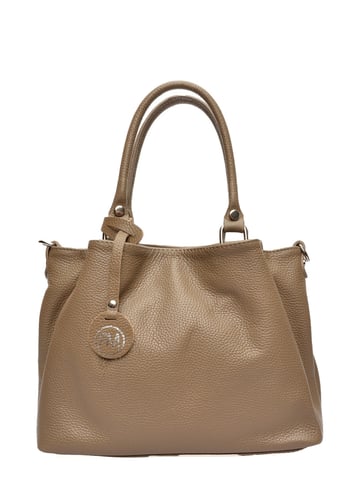 Roberta M Beige Cowhide Leather Bag