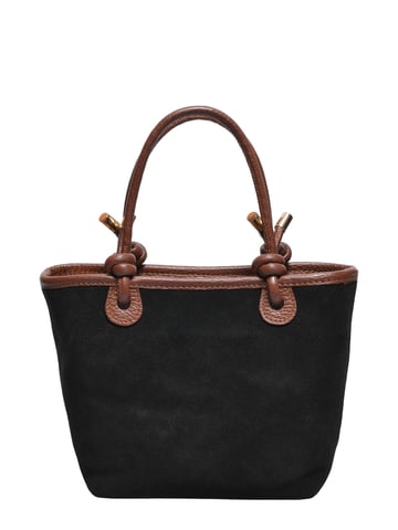 Luisa Vannini Black Cowhide Leather Bag