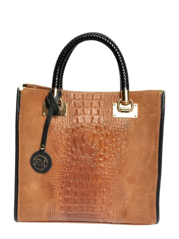 Roberta M Brown Cowhide Leather Bag