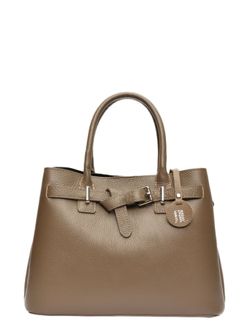 Anna Luchini Beige Cowhide Leather Bag
