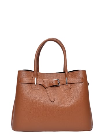 Anna Luchini Brown Cowhide Leather Bag