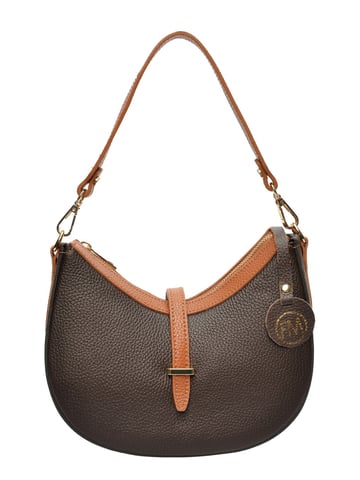 Roberta M Chestnut Brown Cowhide Leather Bag