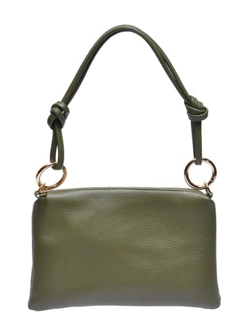 Anna Luchini Khaki Cowhide Leather Bag
