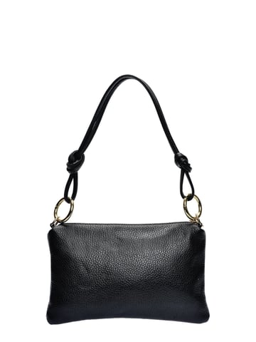 Anna Luchini Black Cowhide Leather Bag