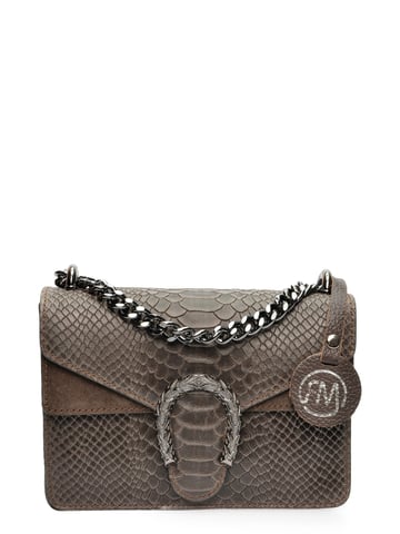 Roberta M Chestnut Brown Cowhide Leather Bag