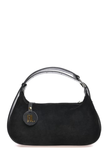 Anna Luchini Black Cowhide Leather Bag