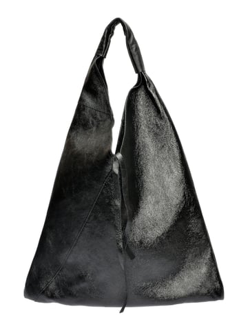 Isabella Rhea Black Cowhide Leather Bag